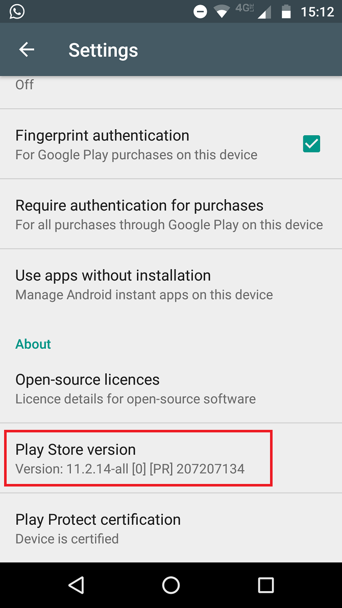 Update Play Store New Version
