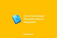 Cara Download Penyata Akaun Maybank