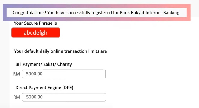 Daftar Bank Rakyat Online Banking iRakyat Portal Website