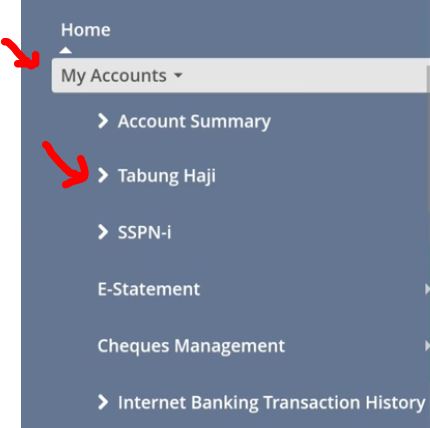 Cara Semak Dividen Tabung Haji via Banking Online Apps