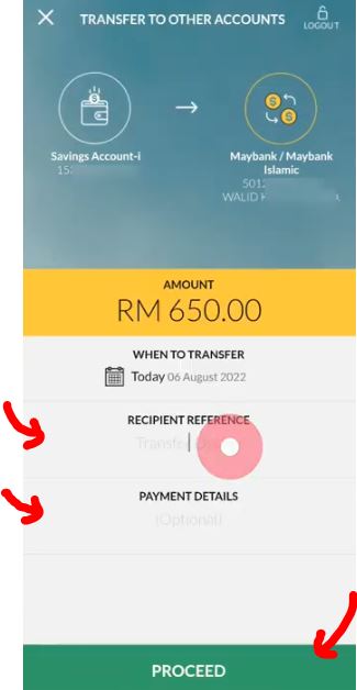 Cara Transfer Duit Guna App Maybank2u via Website Portal Online