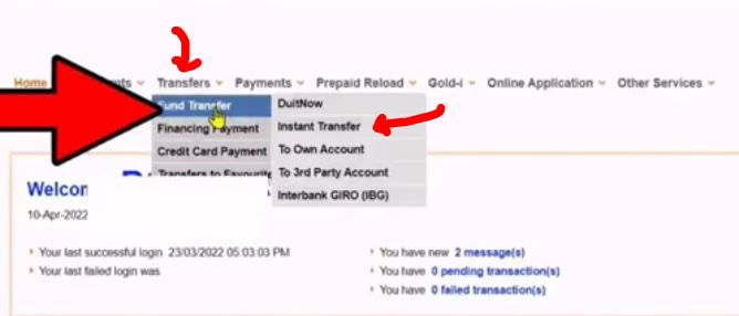 Cara Transfer dari Bank Muamalat ke Bank Lain via Online Banking