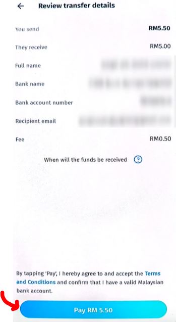Cara Transfer Duit BigPay ke Akaun Bank Lain