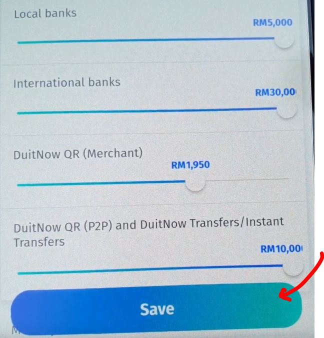 Cara Semak Limit Transaksi BigPay via Apps